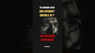 SHOCKING TRUTH OF THE MILGRAM EXPERIMENT  HOW AUTHORITY CONTROLS US ‼️😱 experiment shorts [upl. by Suolkcin842]