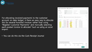 Business Central Allocate multiple invoices [upl. by Eri370]