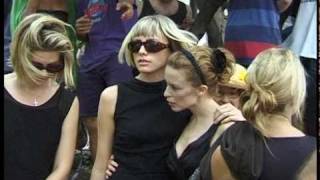 Archive footage of Michael Hutchence funeral with Kylie Minogue [upl. by Wehttam]