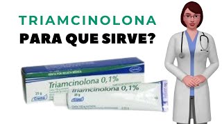 TRIAMCINONLONA que es y para que sirve la triamcinolona como usar triamcinolona crema [upl. by Rakso]