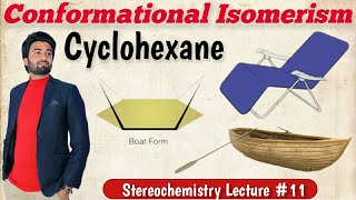 Conformational Analysis of Cyclohexane  Baeyers Strain Theory cyclohexane isomerism Confermers [upl. by Goldin]