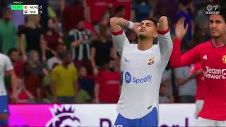 MAN UTD VS FC BARCELONA LIVE NOW WITH FRIENDS 🔥  على بلايستيشن 4  FIFA 24 [upl. by Ayotac]