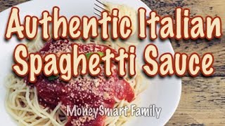 How to make authentic Italian spaghetti sauce gravy from scratch [upl. by Cida]