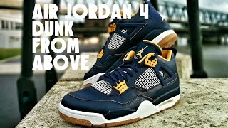 Nike Air Jordan 4 Dunk from Above Review and Detail Shots amp White Cement Comparison [upl. by Avruch]