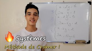 🔥Comment résoudre des systèmes avec la méthode de Cramer  Tronc commun [upl. by Enileqcaj302]