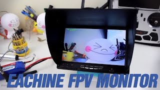 Eachine LCD5802S 58G 32CH 7 Inch FPV Diversity Monitor [upl. by Assisi]