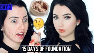 MAYBELLINE DREAM MATTE MOUSSE FOUNDATION First Impression Review amp Demo 15 DAYS OF FOUNDATION [upl. by Zaob]