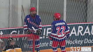 Under 18 Hockey  Waterloo Wolves vs Kitchener Jr Rangers [upl. by Tomas]