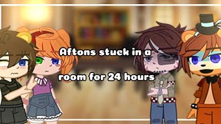 Aftons stuck in a room for 24 hours  Part 1  FNaF Gacha club  Glammike AU [upl. by Lucie]