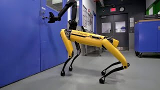 New doglike robot from Boston Dynamics can open doors [upl. by Buderus800]