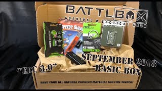 BattlBox Basic Unboxing  September 2018  EDC 30  Tactical Survival Gear Monthly Box [upl. by Neils]