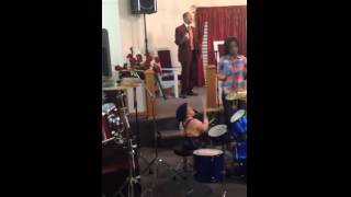 Twoyearold baby plays drums flawlessly [upl. by Angelo]