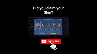 claim your free skin  mlbb [upl. by Pomeroy507]