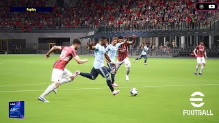 Ac Milan 21 Efootball Pc Pes BD Gameplay [upl. by Adlecirg]