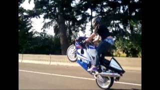 Wheelies on the Suzuki TL1000R [upl. by Mireielle]