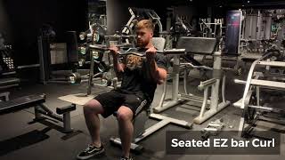 Seated EZ Bar Curl [upl. by Fermin78]