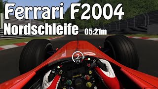 Ferrari F2004 Nordschleife  0521m Assetto Corsa [upl. by Northington447]