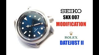 Seiko Mod  Rolex Datejust II Inspired [upl. by Isleen]