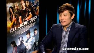 GI JOE RETALIATION ByungHun Lee Movie Interview  ScreenSlam [upl. by Nahem]