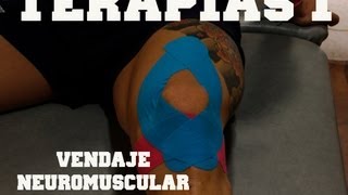 Terapias 1 Vendaje neuromuscular del tendon rotuliano [upl. by Ahsatam517]