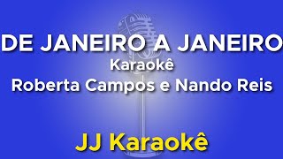 De janeiro a janeiro  Roberta Campos e Nando Reis  Karaokê com a voz masculina cover [upl. by Arondel]