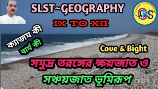 Erosional and depositional landform of sea waves for slst geography [upl. by Yrrehc614]