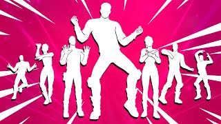 ALL TIKTOK DANCES amp EMOTES IN FORTNITE [upl. by Rednav]