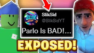 ROBLOX SCAMMER RESPONDED TO ME Parlo VS SlikSid ROBLOX DRAMA [upl. by Bottali12]