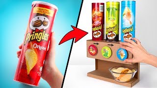 3 Smaki Pringles W 1 Dozowniku  Projekty Z Tektury [upl. by Pearman408]