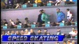 Winter Olympic Games Calgary 1988  500 m ice preparation  interview Ykema [upl. by Blessington]