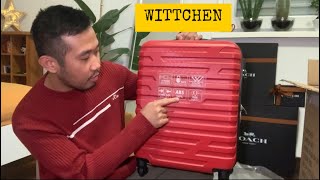 WITTCHEN Wheeled Suitcase Red Unboxing and Review  Bryan Genetiano [upl. by Aerdnak]