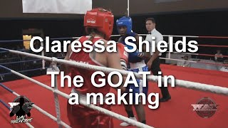 Claressa Shields vs Vanessa LepageJoanisse selon Way Productions [upl. by Ahtelra235]