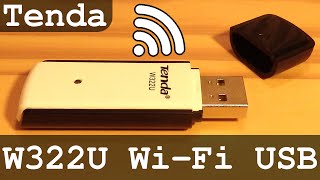 Tenda W322U WiFi bgn USB adapter 300Mbps  Unboxing  Setup  Test [upl. by Giglio453]