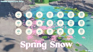 quotSpring Snowquot Lovely Runner OST Windsong Lyre Cover  Genshin Impact [upl. by Ardene]