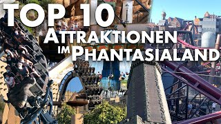 TOP 10 Fahrgeschäfte im Phantasialand 2024 [upl. by Artaed]