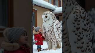 giant owl agt americasgottalent [upl. by Idnic870]