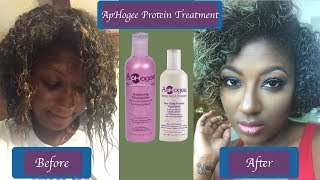 ApHogee Protein Treatment on Natural Hair  Does it really work  Shatarria Shardie [upl. by Iridissa702]