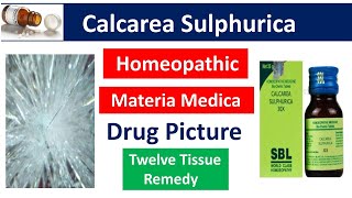 Calcarea Sulphurica Homeopathic Medicine Drug PictureMateria Medica bhms materiamedica calcarea [upl. by Aneg]