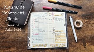 Plan with me  Week of July 814 2024  Hobonichi Weeks [upl. by Kimbra]