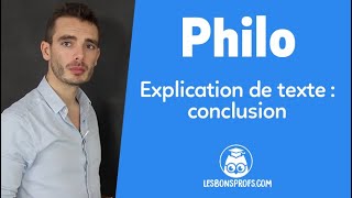 Explication de texte  conclusion  Philosophie  Terminale  Les Bons Profs [upl. by Newra]