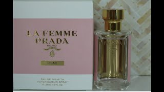 Prada La Femme LEau Eau de Toilette  Fragrance Review [upl. by Nivra]