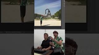 How to edit customer photo with eiffel tower [upl. by Yetsirhc942]