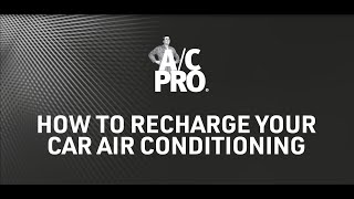 How to use AC Pro AirCon Recharge  UK Product Version [upl. by Lev]