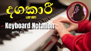 Dagakaari දගකාරීKeyboard Notation JSP BoySL Keynote [upl. by Iralam]