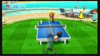 Wii Sports Resort  Table Tennis Return Challenge [upl. by Socher966]