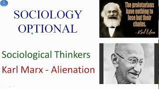 Karl Marx Theory of Alienation Sociology Optional  Full Sociology Optional Course [upl. by Gino]