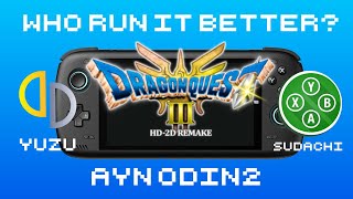 THIS IS HOW Dragon Quest 3 2DHD Remake LOOKS ON AYN ODIN 2 \\\ Yuzu vs Sudachi  settings [upl. by Yeltrab454]