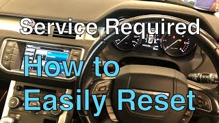 Range Rover Evoque Service Required reset Stop struggling Use this Quick easy technique [upl. by Ttenrag]