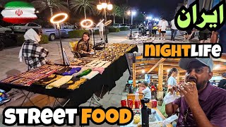 Iran Nightlife  Street food at the Beach  Qeshm Island [upl. by Anavahs]