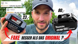 🔥 Wie GUT sind FAKE Akkus im Vergleich zum MAKITA ORIGINAL Günstige Akkus im Test [upl. by Quillan734]